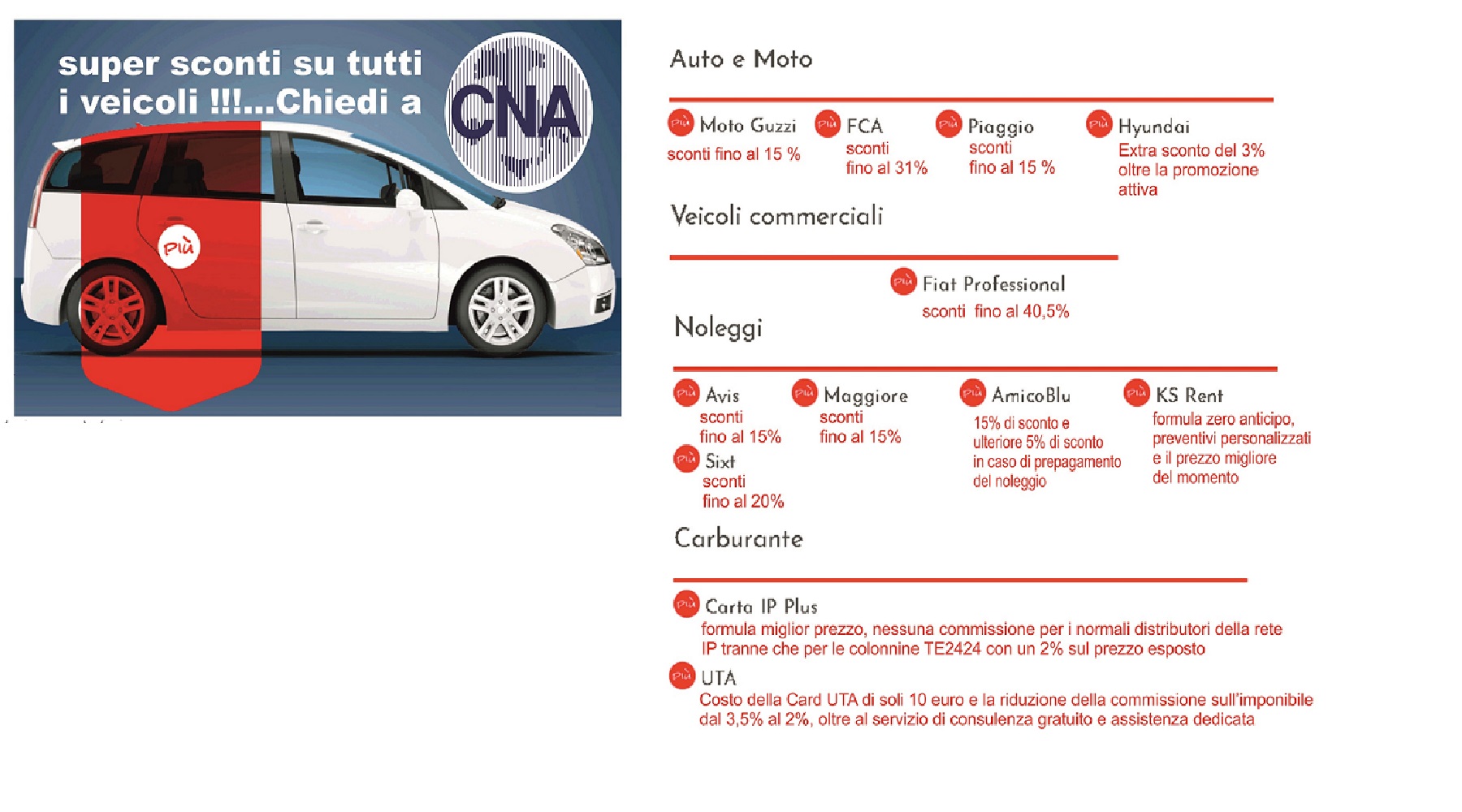 Convenzioni CNA: dall'acquisto ai noleggi...ecco le nostre proposte!