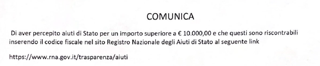 Aiuti di stato