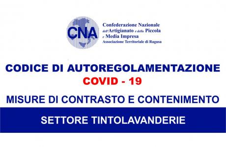 CODICE DI AUTOREGOLAMENTAZIONE DEL SETTORE " TINTOLAVANDERIE"