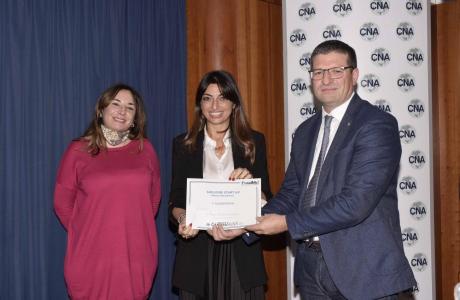 La vincitrice con Meli e Giglione